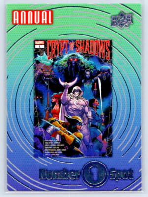 N1S-3 CRYPT OF SHADOWS #1 2022-23 2023 Upper Deck Marvel Annual NUMBER 1 SPOT
