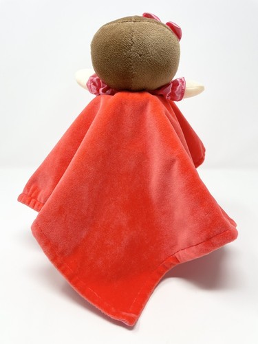 Baby Starters Pink My First Doll Security Blanket Lovey Brown Hair Rattle Satin - Picture 5 of 15