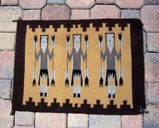 Navajo Blanket - Vintage Yei Design - Excellent Condition!