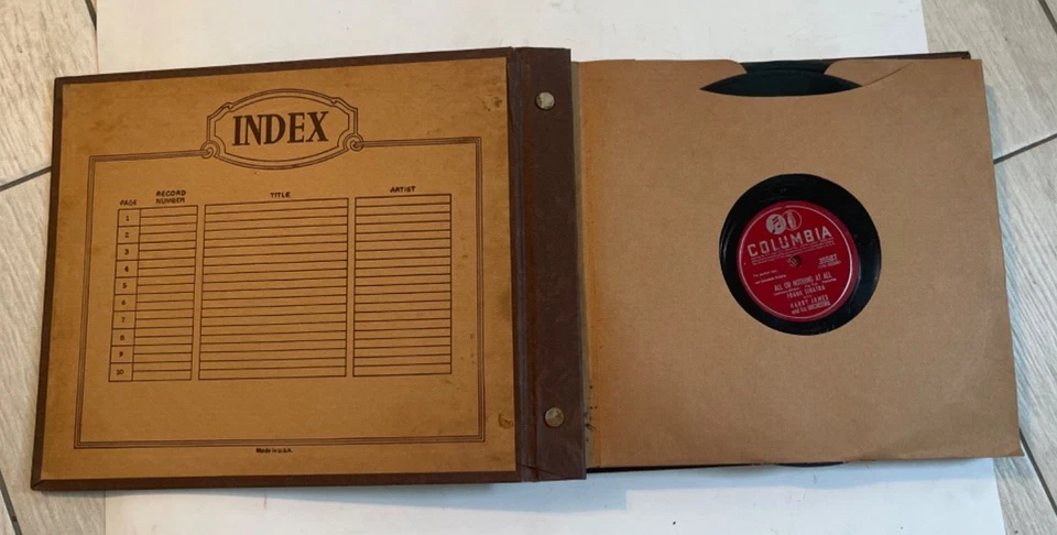 HARRY JAMES ~ 9 Records in Sleeve/Box ~ COLUMBIA 78rpm 10" VTG Orchestra - Image 2 of 4