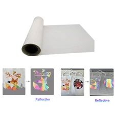 CALCA 23.6" x 16.4ft Reflective Colorful DTF Film Roll, Single Sided Cold Peel