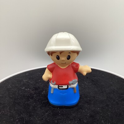 Mega Bloks First Builders Boy Construction Worker Figure Plastic Toy Block G