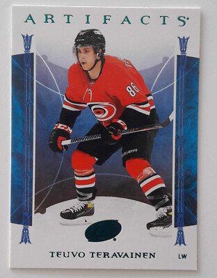 2022-23 Artifacts Turquoise #86 Teuvo Teravainen Carolina Hurricanes