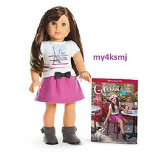 American Girl GRACE Doll of the Year & Book 18" GRACE THOMAS + BRACELET FastShip