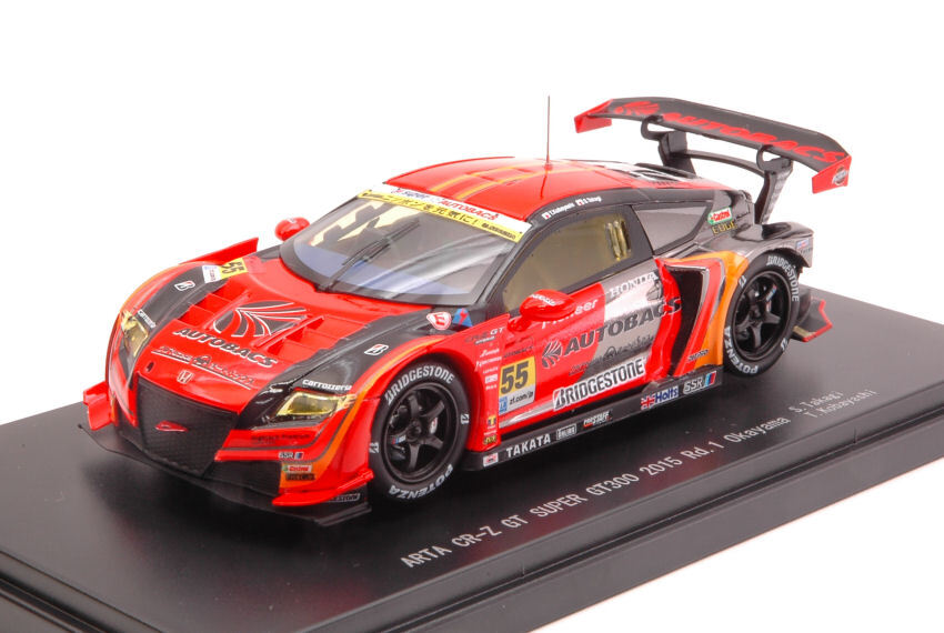 Diecast Car Scale 1:43 Ebbro Honda CRZ N.55 2nd Okayama Super GT