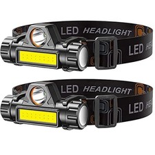 Linternas De Cabeza Recargables Lampara Frontal LED de Frente Alta Potencia