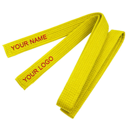TOPTIE Custom Embroidered Karate Belt, Martial Arts TaeKwonDo Judo Rank Belt - Picture 7 of 16