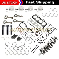 2.4L G4KE Engine Overhaul Rebuild Kit & Crankshaft & 4X Con Rods For Hyundai KIA