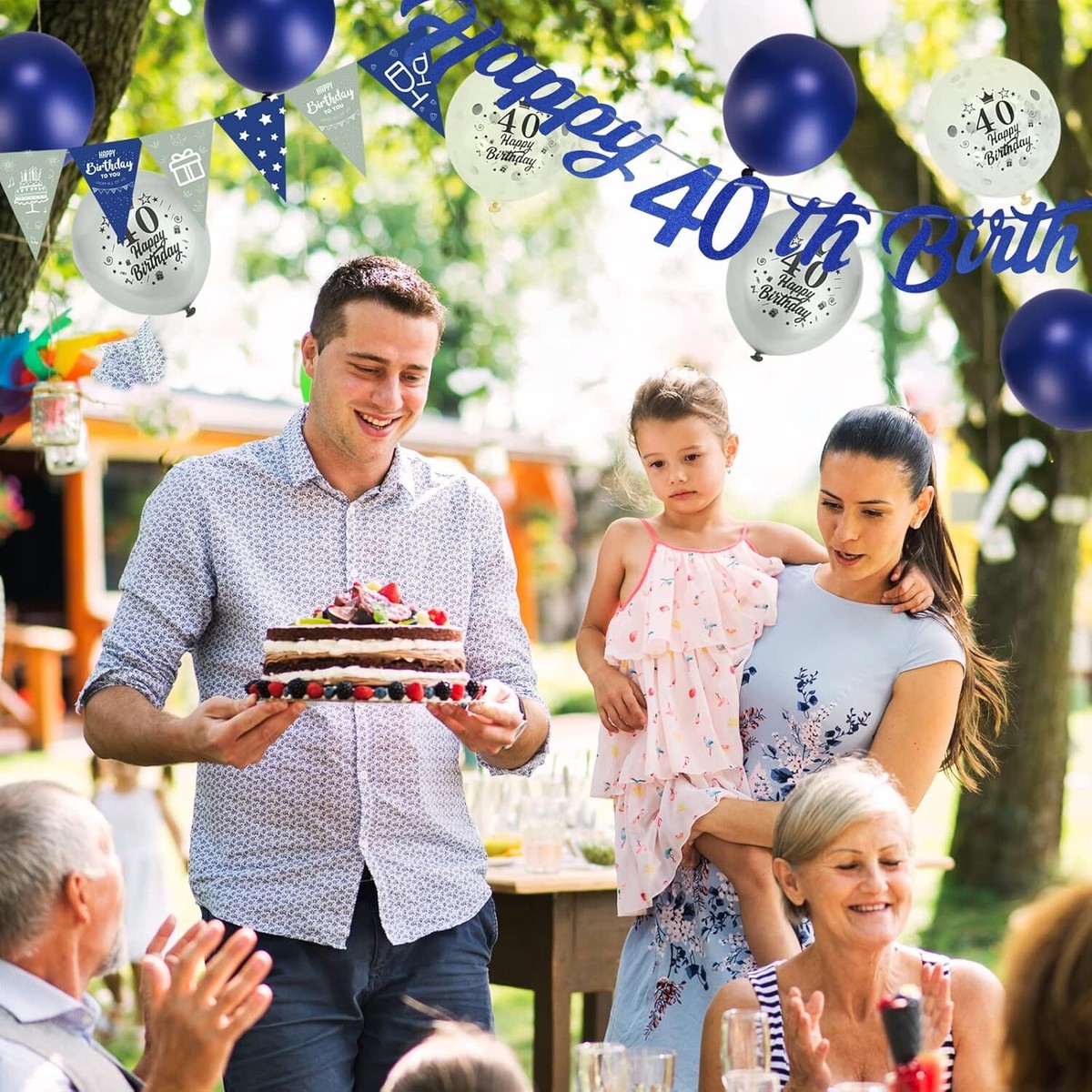 Décorations Bleues Pour 30e Anniversaire Pour Homme - Bannière