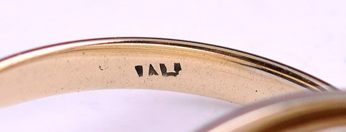 Pretty 8K Multi-Tone Gold Rolling "Trinity" Ring Size 8.75 - Picture 7 of 7