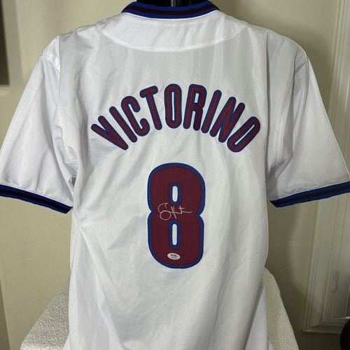SHANE VICTORINO AUTOGRAPHED SIGNED PHILADELPHIA PHILLIES JERSEY PSA / DNA - Picture 3 of 4