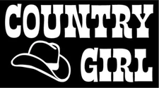 Vinyl Decal for Window - Country Girl