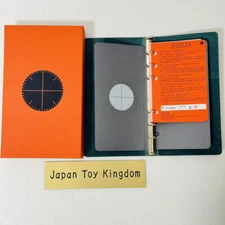 PLOTTER [5012] 6-hole ring 11mm Leather Binder Liscio Bible size Blue color