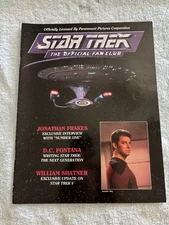 Star Trek The Official Fan Club #58 October / November Enterprise/Riker on cover