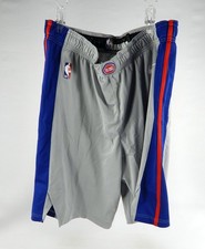 2018-19 Detroit Pistons Zach Lofton #18 Game Used Grey Shorts 42+2 DP71628