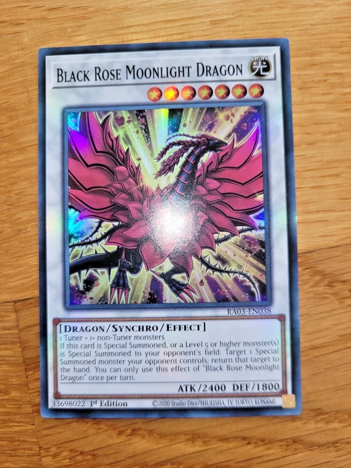 Black Rose Moonlight Dragon RA03-EN038 Super Rare English 1st Edition - Bild 1 von 1