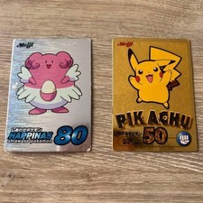 HAPPINAS80&PIKACHU50meijiGet Card Retro Promo Raro Gioco di Carte Pokemon