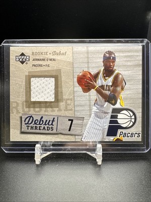 2005 Upper Deck Rookie Debut Threads Game Used Jersey DT-JO Jermaine O Neal