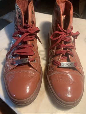 Gucci Shoes Sz 37 1/2 G.  Maple Patent Genuine Leather