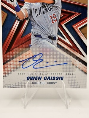Topps 2026 Series 1 Baseball Owen Caissie Stars Auto RC Gold /50 