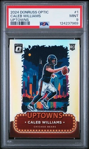 2024 Panini Donruss Optic - Uptowns Caleb Williams #1 RC PSA 9 Case Hit Rookie