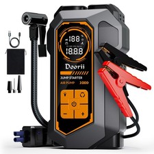 6000A Jump Starter with Air Compressor, 10-in-1 Car Jumper Starter Portable, ...