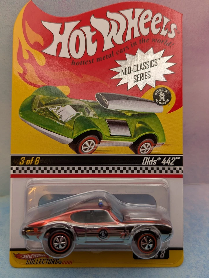 2009 RLC Hot Wheels Neo-Classics 442 OLDS∞red/chrome;redline∞Security∞#6426 - Image 2 of 4