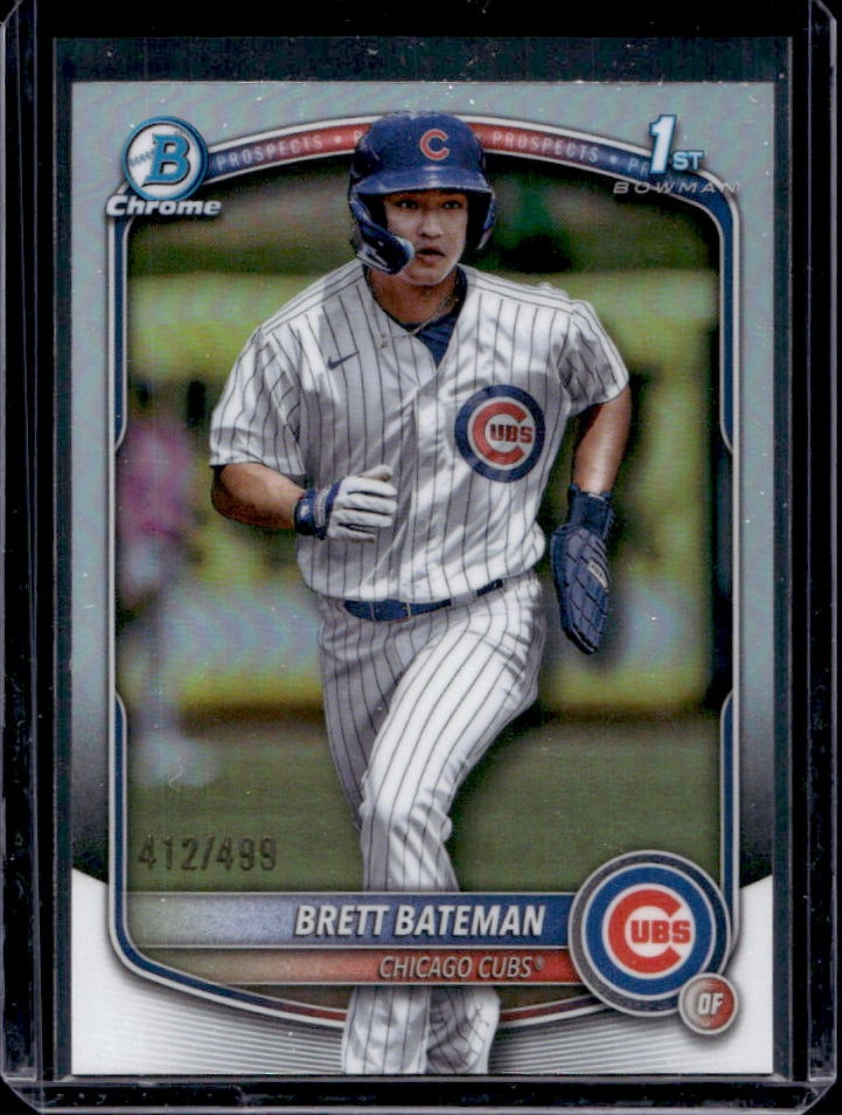 2025 Bowman Chrome Brett Bateman Refractor 1st Prospect #412/499 Cubs