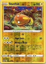 Pokemon Stunfisk 55/195 Silver Tempest Common Reverse Holo NM TCG