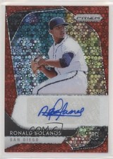2020 Prizm Rookie Quick Pitch Red Donut Circle 19/35 Ronald Bolanos Auto 02q1