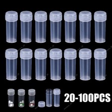 20-100Pcs Volume Plastic Sample Bottles 5ML Small Bottle Vial Storage Containers