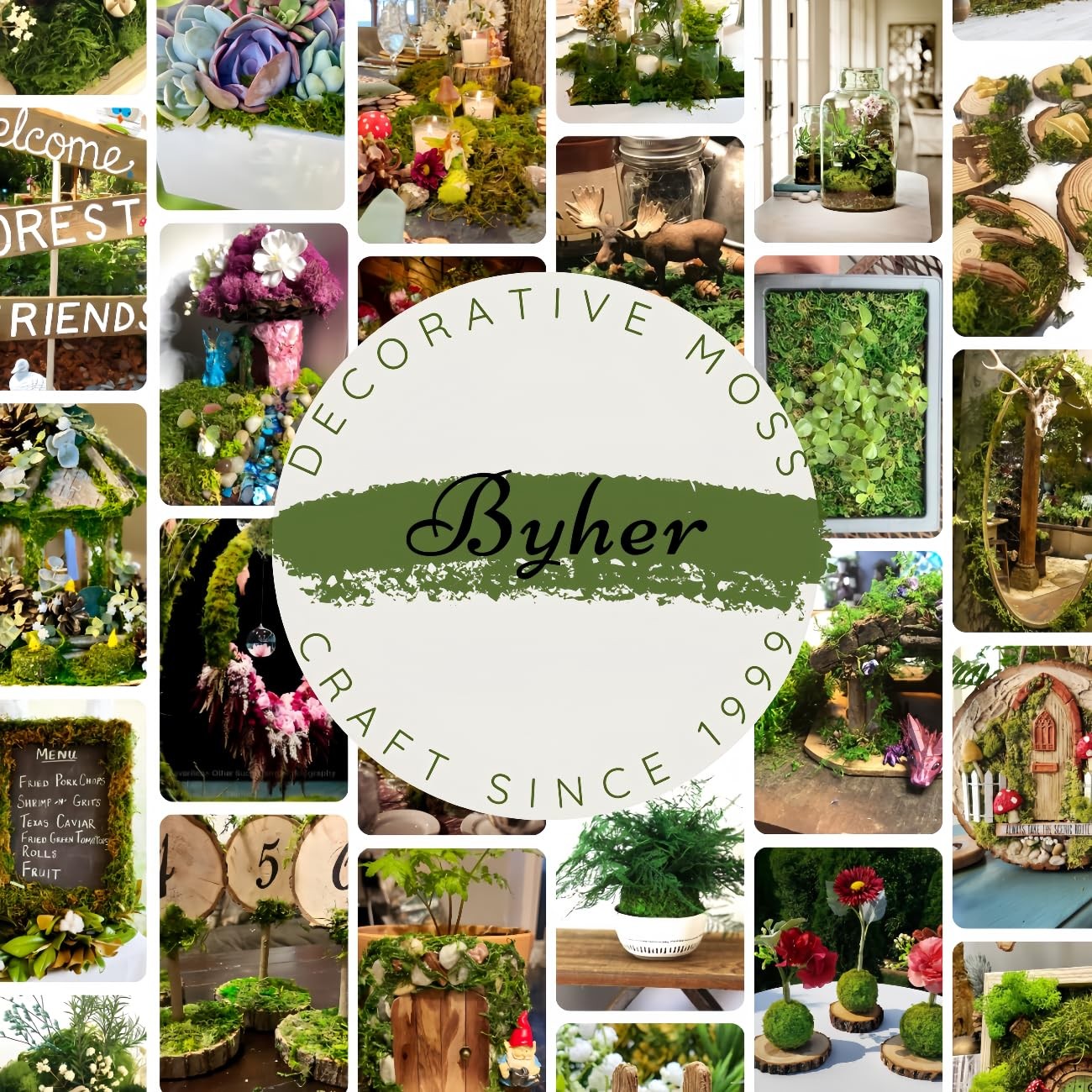 16oz Fake Green Moss for Crafts 1LB Artificial Moss Plants Fairy Garden Decor