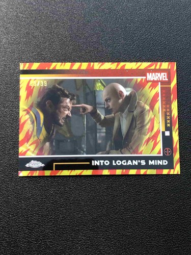 2025 Topps Chrome Marvel Deadpool Into Logan\'s Mind #88 Human Torch Lava /39