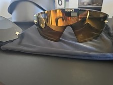 VERSACE VE4461 GB1 87 Black Dark Gold Unisex Sunglasses