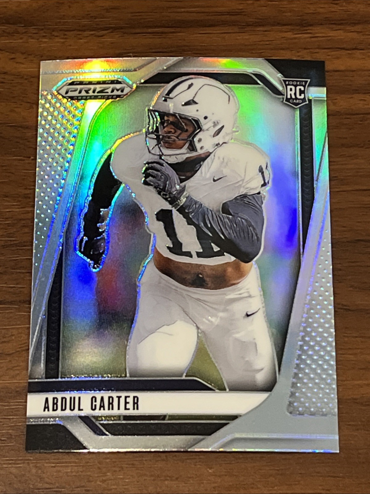 2025 Prizm Draft Picks Abdul Carter RC #102 Silver Prizm Penn State / Giants