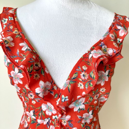 REVOLVE x Louna V-Neck Ruffled Tie Open Back Dress—SZ. Medium - Picture 13 of 15