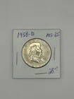 1958-D Franklin Half Dollar – Brilliant Uncirculated Look – 90% Silver