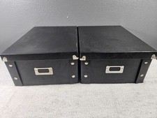 8-track Tape Storage Boxes- lot of two.