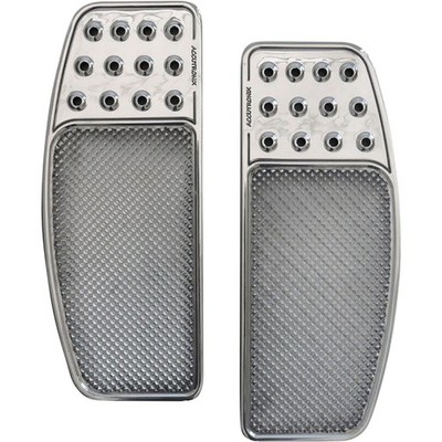 Accutronix Front Floorboards - Chrome Knurled for Harley-Davidson FBF01-KDOC