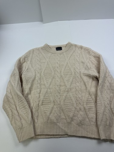 JCPenney, Vintage 80s JC Penney Sweater Fisherman Chunky Knit Size Large