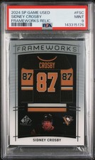 2024-25 Upper Deck SP Game Used Frameworks #FSC Sidney Crosby PSA-9