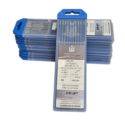 110pc Wolfram Industrie 2% Ceriated Tri-Mix WS2 Tungsten Electrodes 3/32''x7'' DGP