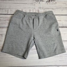 Polo Ralph Lauren Men s 2XL Double Knit Tech Fleece Shorts 10 Gray Poly Cotton