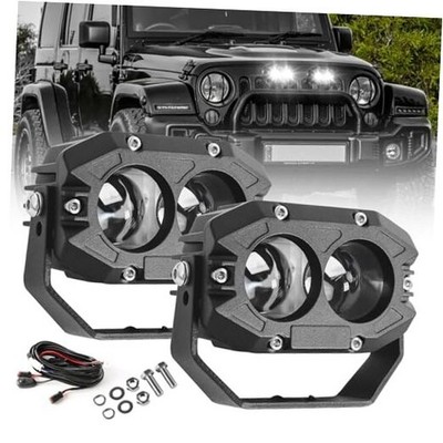 80W LED Pod Offroad Driving Light 9600LM - White BEAM - 4 Inch - HARNESS