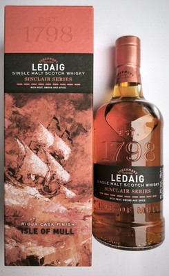 Ledaig Rioja Cask Finish Sinclair Series Rich Peat, Smoke and Spice, 46,3% 0,7l
