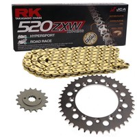 Kettensatz Yamaha Tt 600 Re 03-04 Kette Rk Gb 520 Zxw 114 Gold Offen 15/47