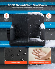 Stadium Seat - Adjustable Bleacher Chair with Back Support, Armrests, and Cuphol