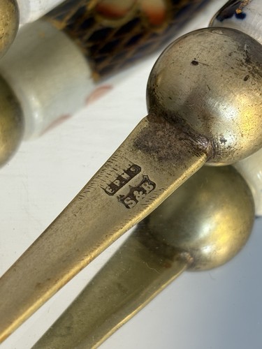 Slack & Barlow Serving Spoon And Fork Imari-Style - Picture 6 of 10