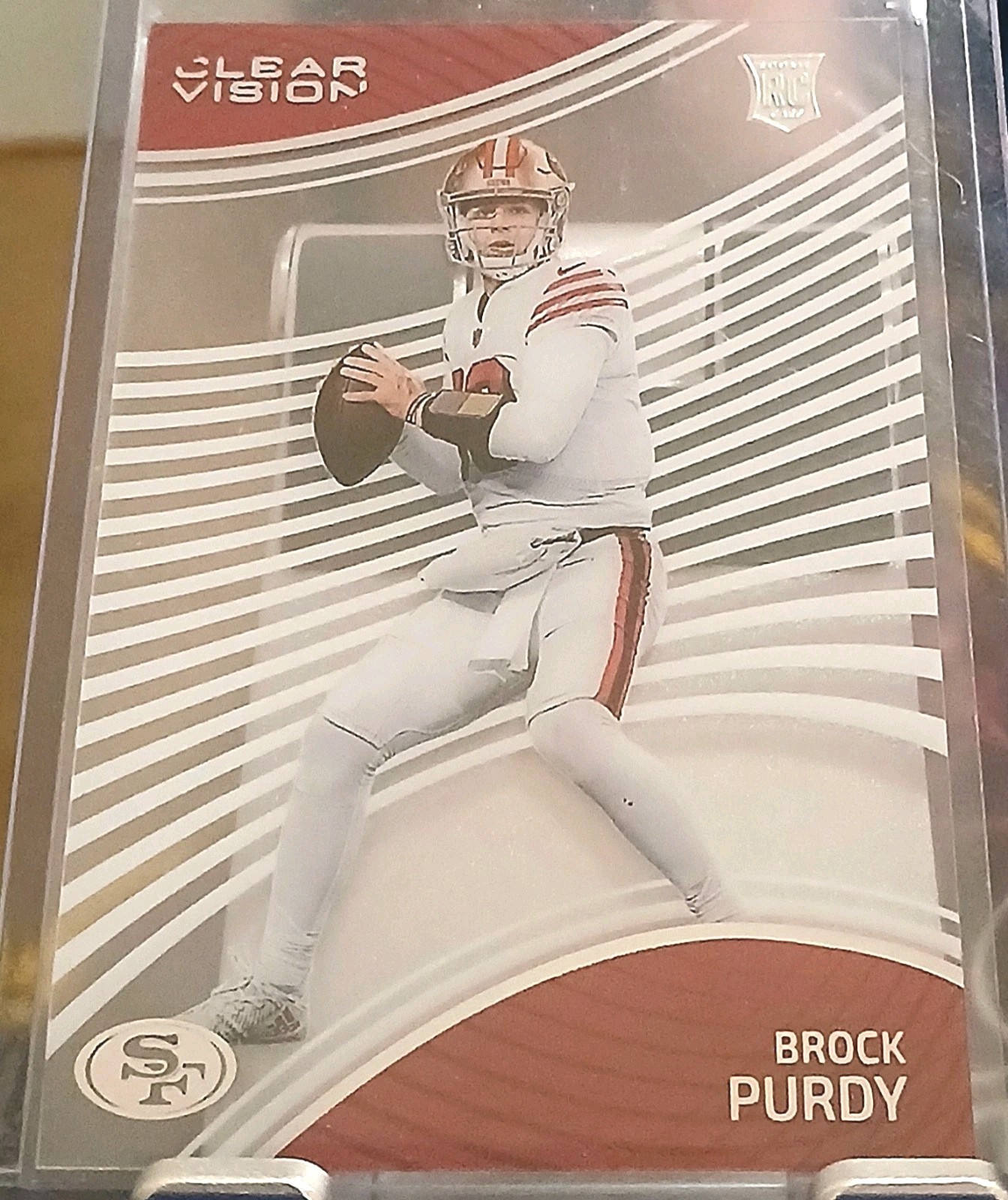 BROCK PURDY ROOKIE Card 2022 Chronicles Clear Vision #CVR-8 (RC) 49ERS