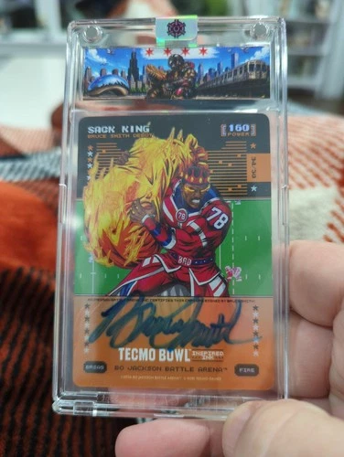 2026 Bo Jackson Battle Arena Tecmo SACK KING Auto Bruce Smith 34/50